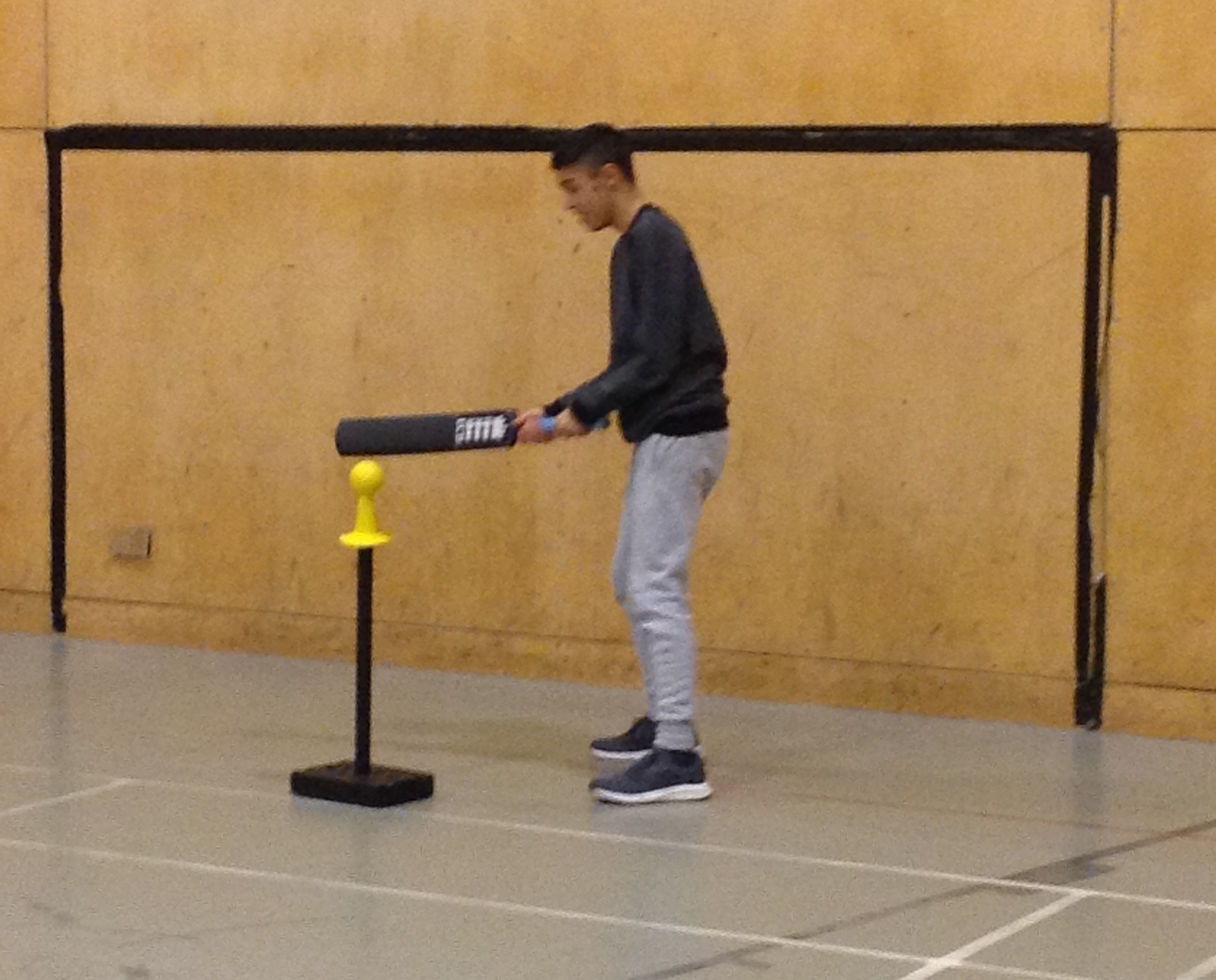 Student Playing Cricket